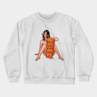 Tiki Girl Crewneck Sweatshirt